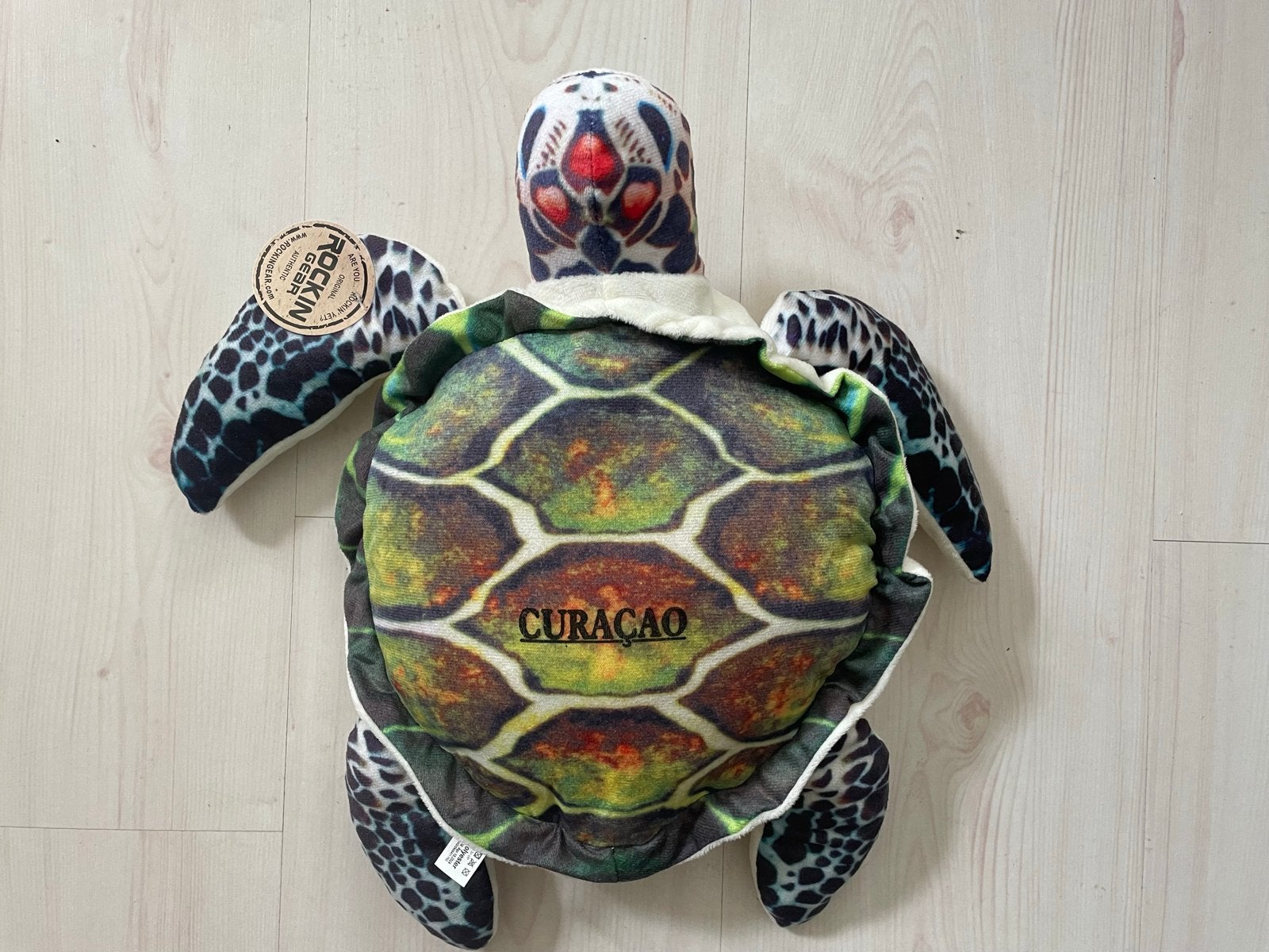 Rockin Gear Curaçao Schildpad Knuffel *Nieuw*, Ophalen of Verzenden, Nieuw, Met label, Middelgroot (20 tot 80 cm)