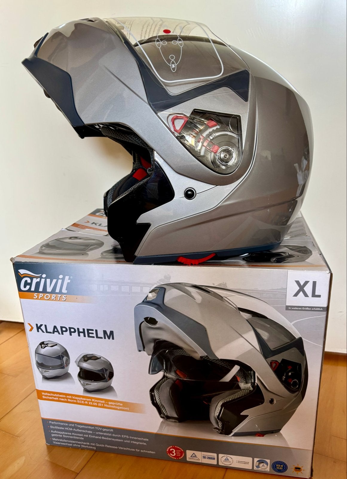 Crivit Klaphelm XL - Nieuw in doos, Motoren, Kleding | Motorhelmen, Systeemhelm, Dames, XL, Nieuw zonder kaartje