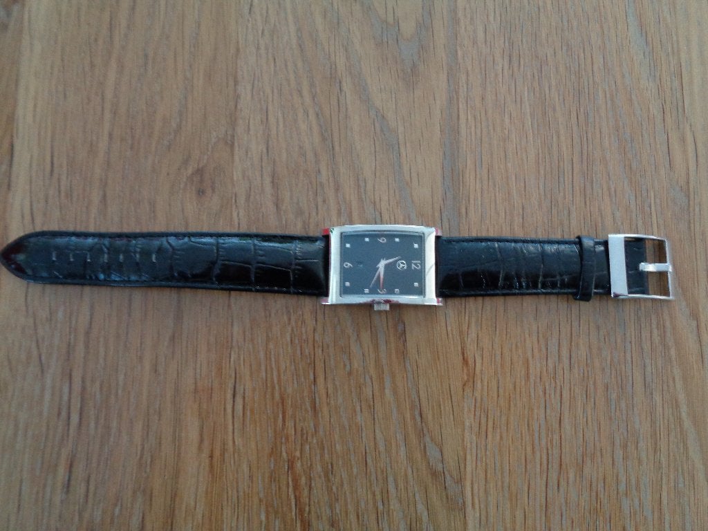 Horloge Mercedes, Overige merken, Leer, Staal, Polshorloge