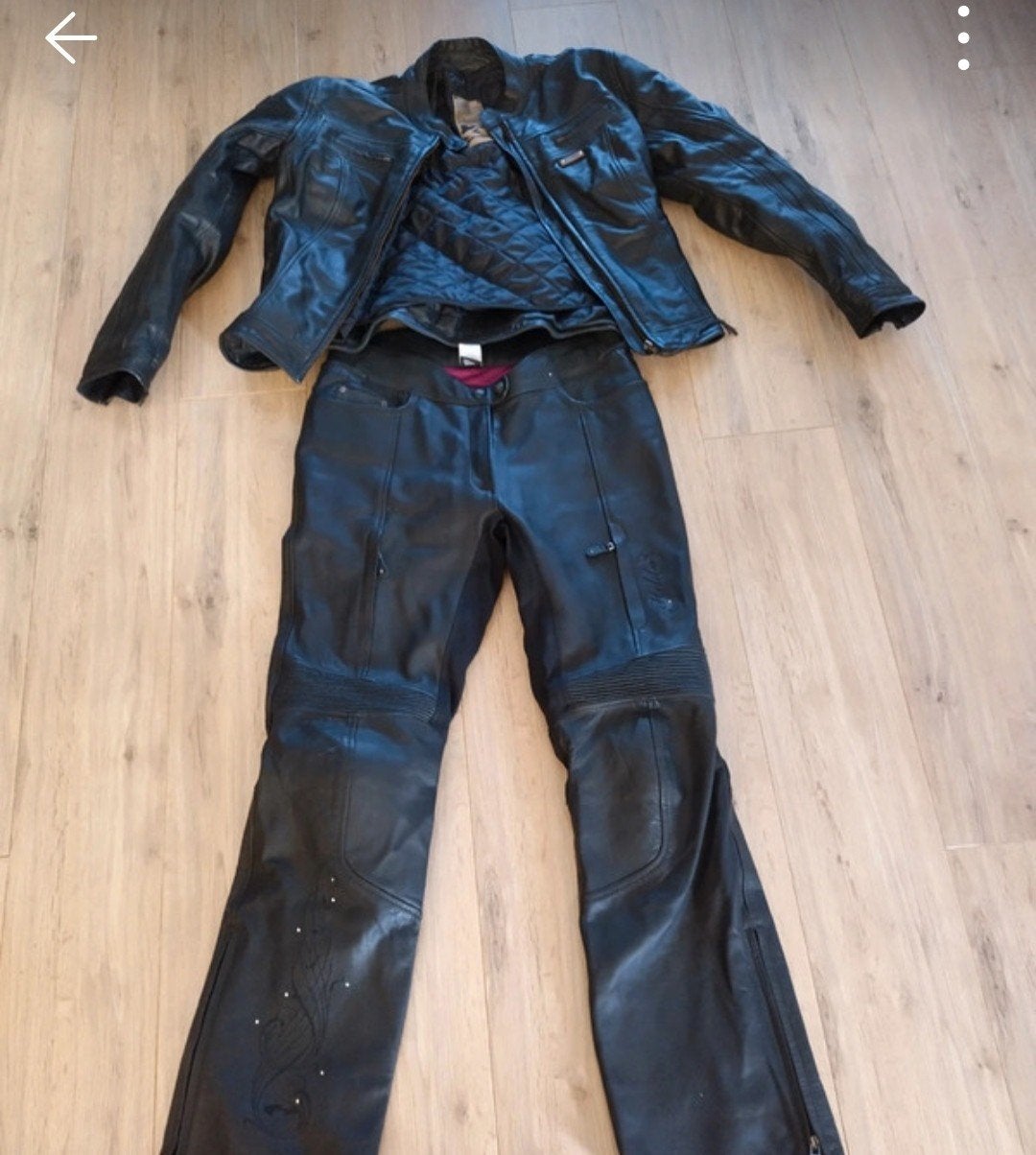 Leren motorpak (jas en broek) voor dames - Spyke en Held, Ophalen of Verzenden