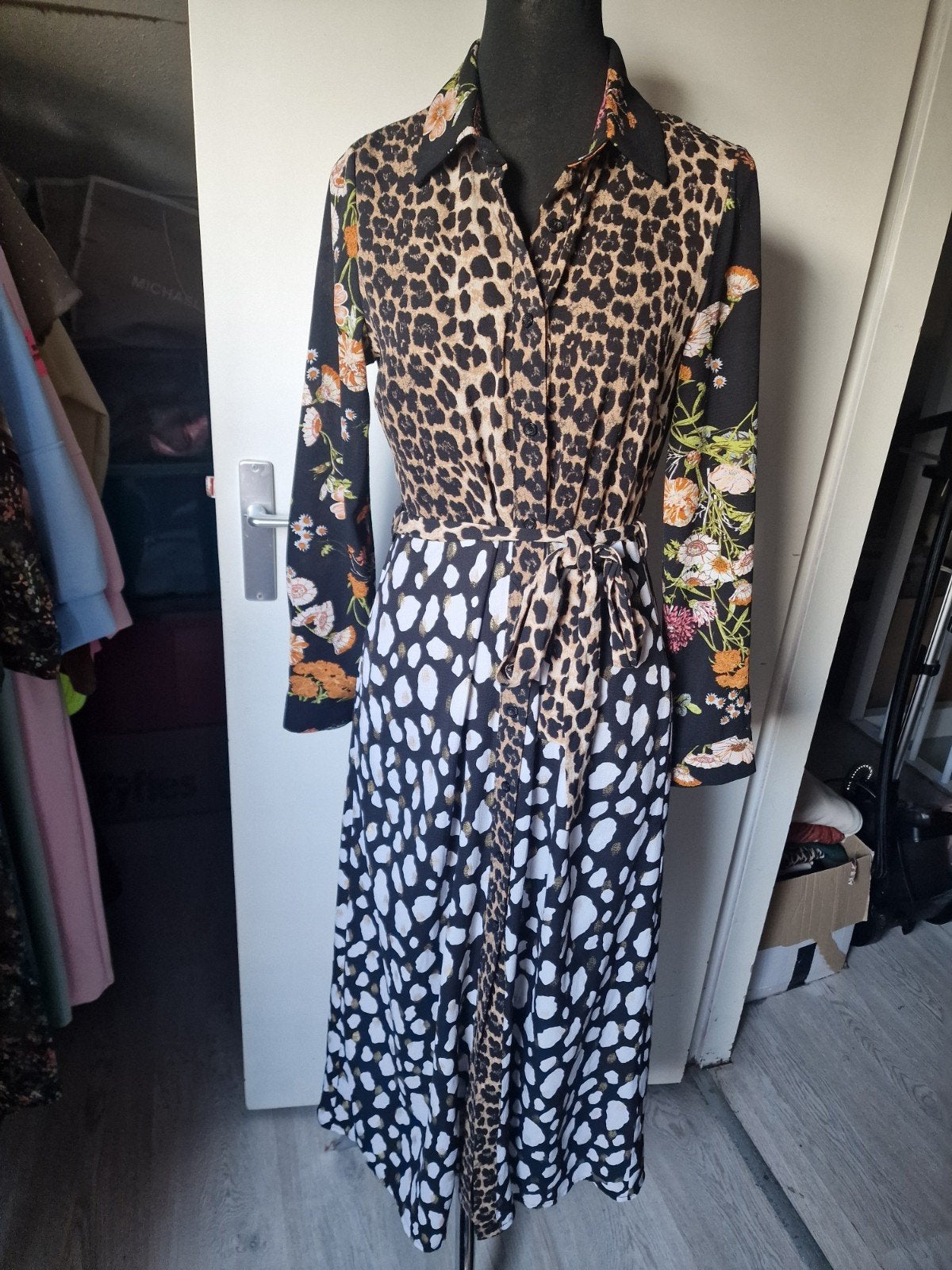 jurk ambika maat s, Kleding | Dames, Ophalen of Verzenden, Zo goed als nieuw, Maat 38/40 (M), Boven de knie