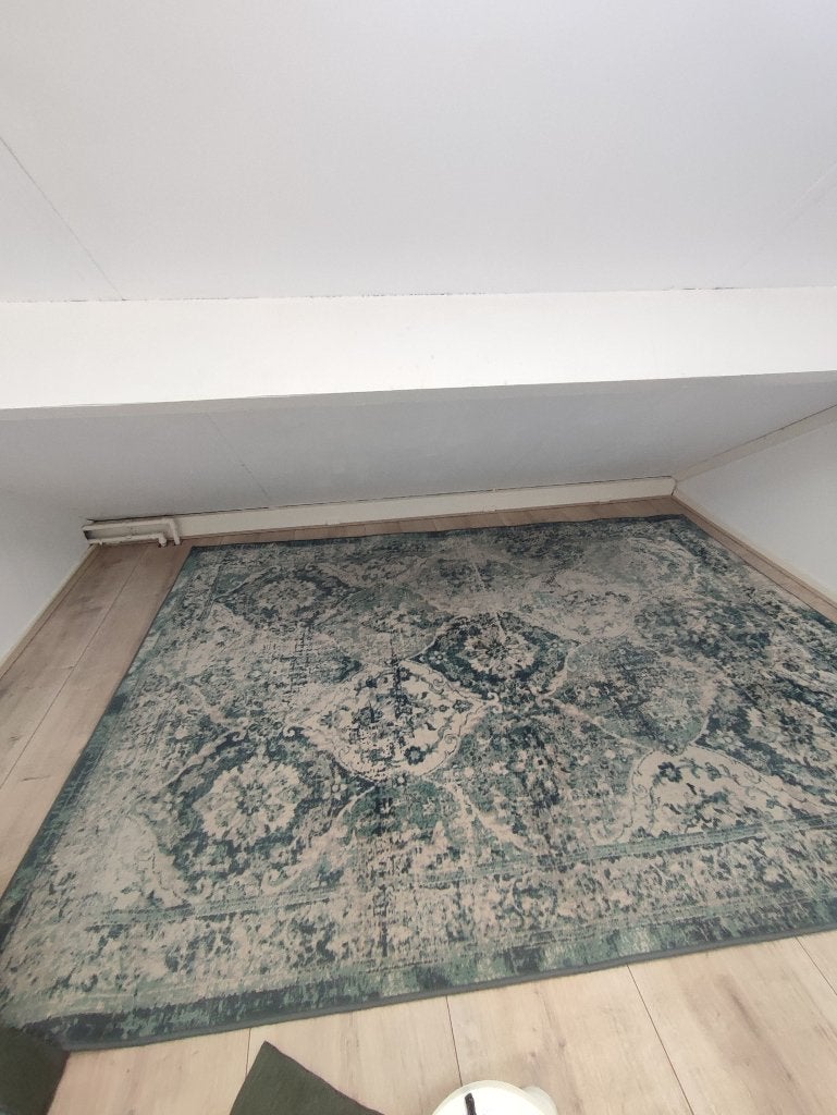 Vloerkleed Ikea Vonsbak vintage groen, Ophalen, Gebruikt, 150 tot 200 cm, Vintage