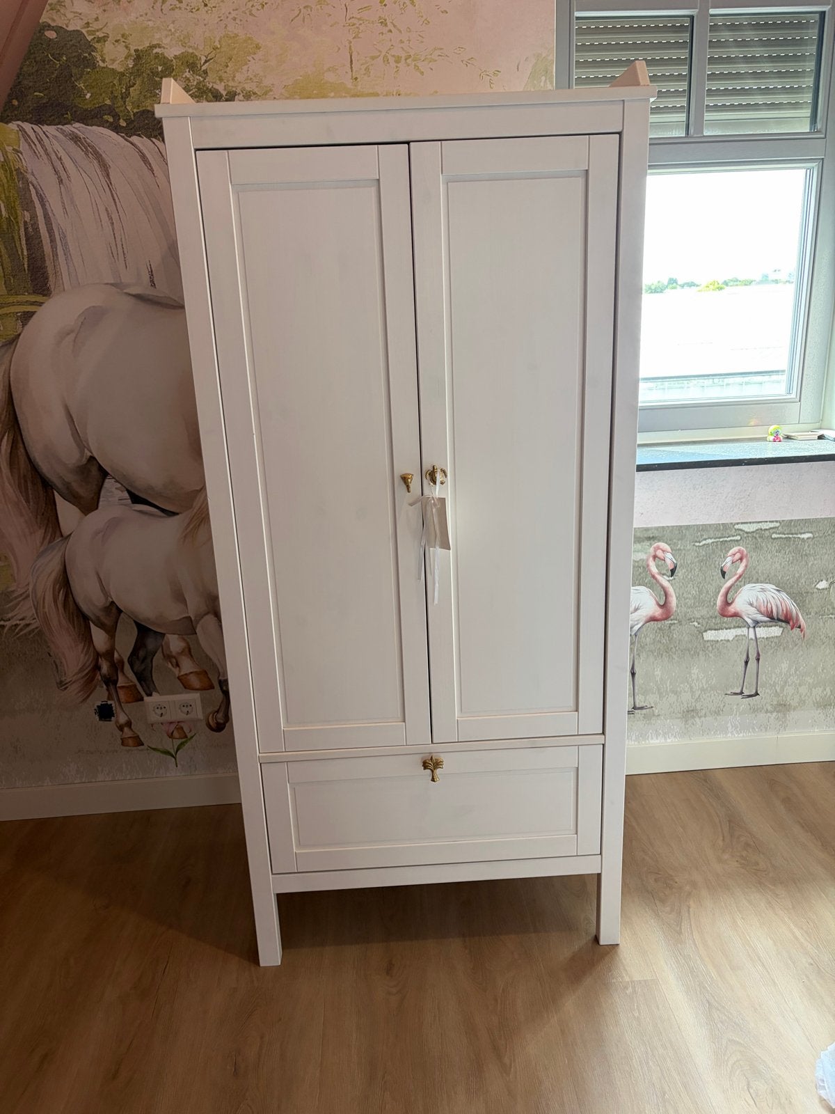 IKEA SUNDVIK Kledingkast wit 80x50x171 cm, Ophalen, 50 tot 100 cm, Zo goed als nieuw, 150 tot 200 cm