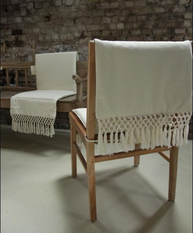 Boho-chique verwarmd stoelkussen macrame, Ophalen, Nieuw