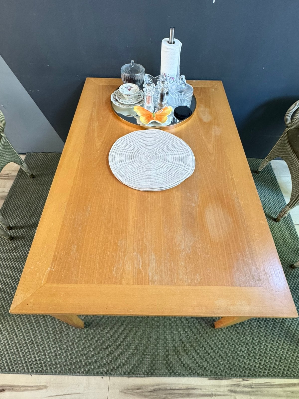 Houten eettafel, Ophalen, 200 cm of meer, 50 tot 100 cm, Zo goed als nieuw