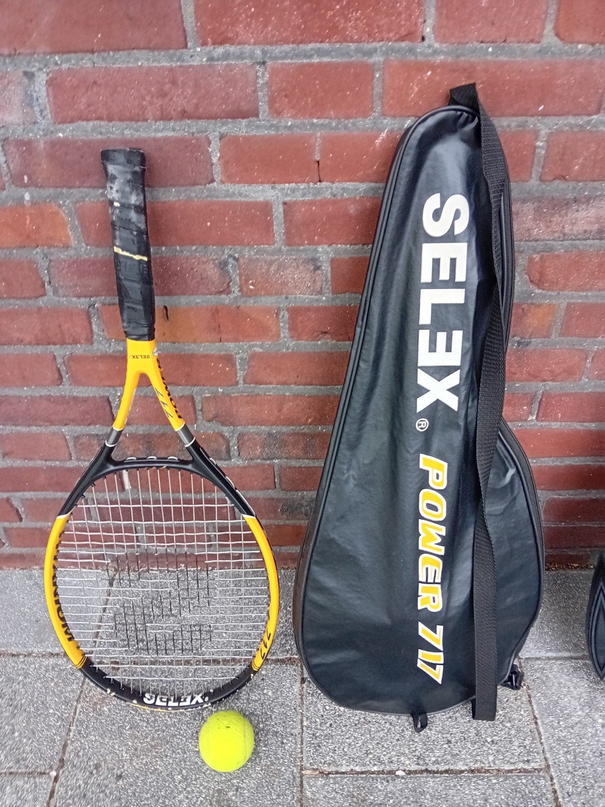 2x Tennisracket Selex Power 717 met schoudertashoes, Ophalen of Verzenden, Zo goed als nieuw, Racket, Overige merken