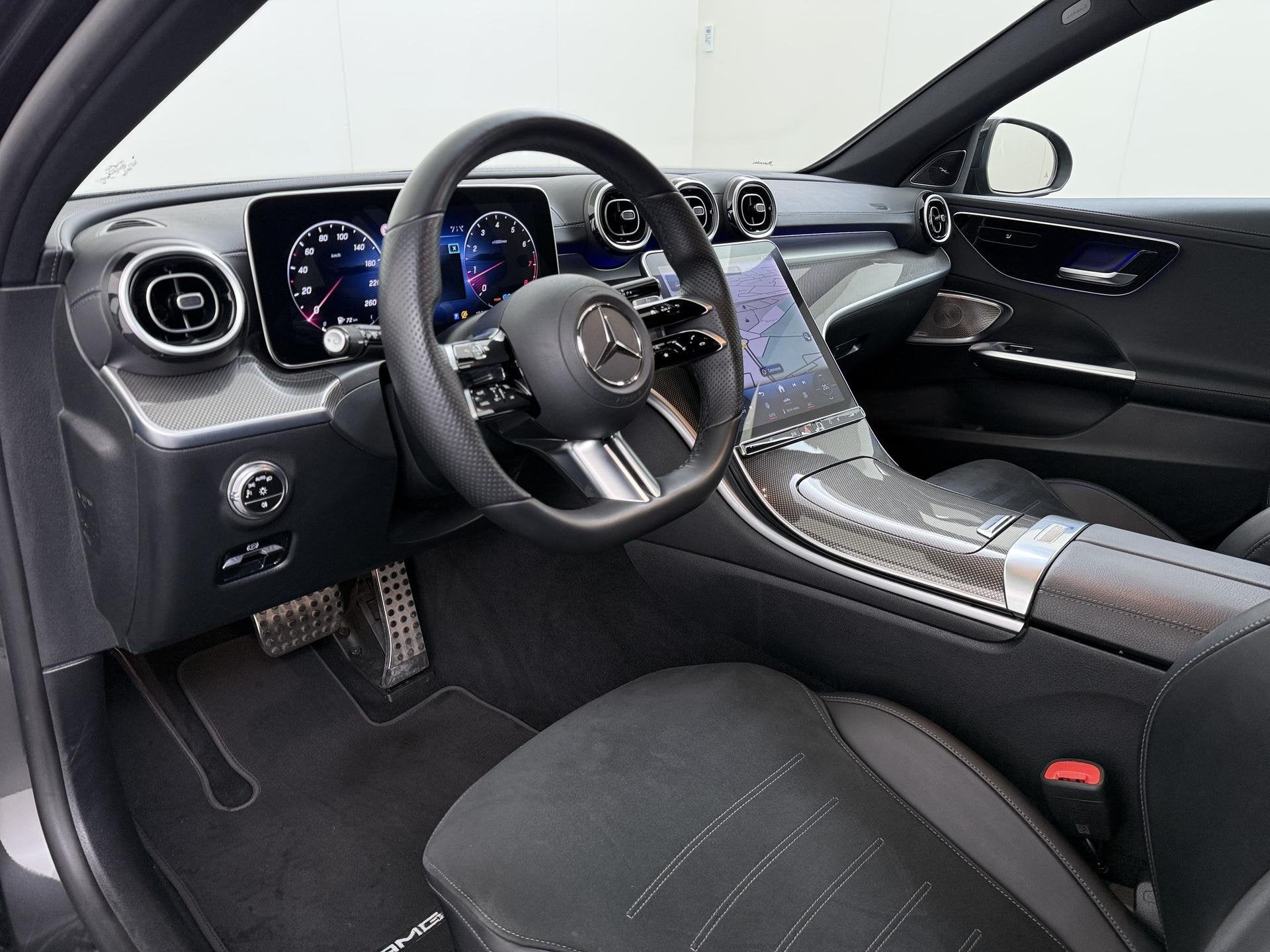 Mercedes-Benz C-klasse Estate 200 Launch Edition AMG Line |, Automaat, Leder en Stof, Origineel Nederlands, 204 pk