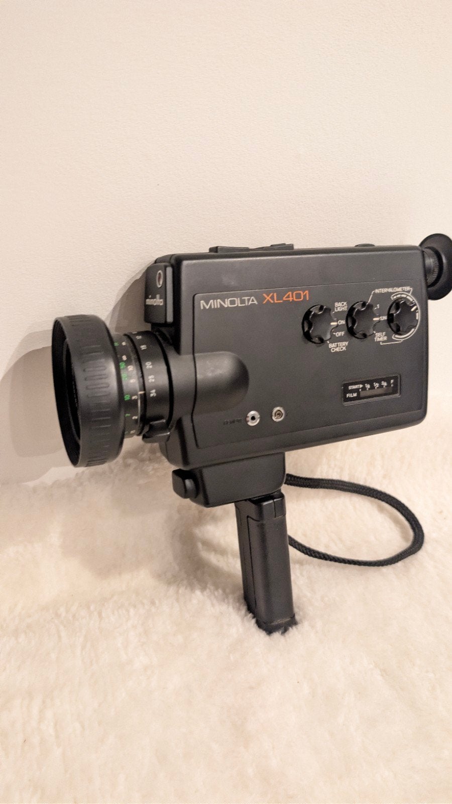 Minolta XL 401 Super 8 Camera met tas en films, Ophalen of Verzenden, 8mm, Camera