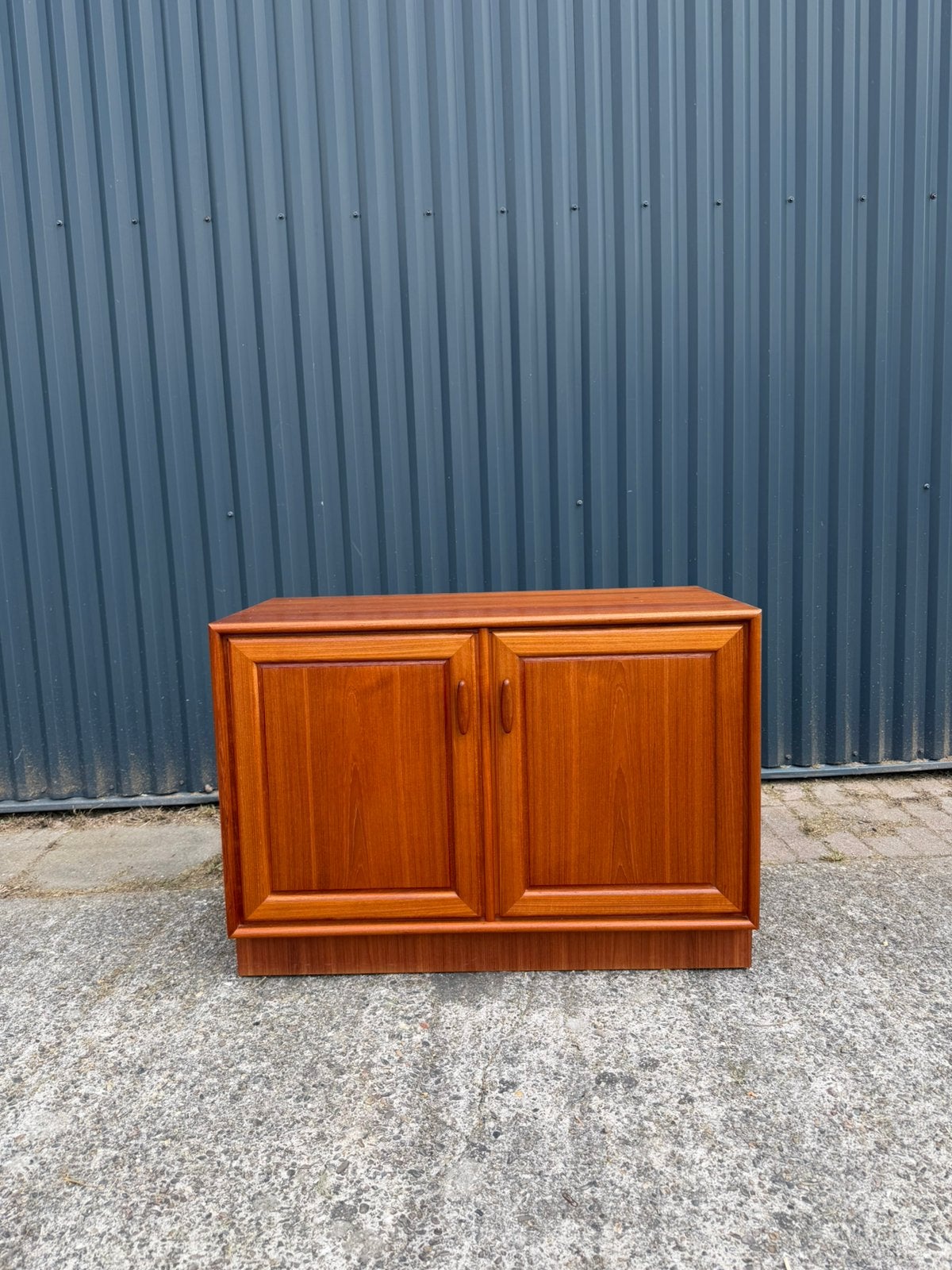 Vintage kast teak tvmeubel, Ophalen, Gebruikt, 50 tot 100 cm, 25 tot 50 cm