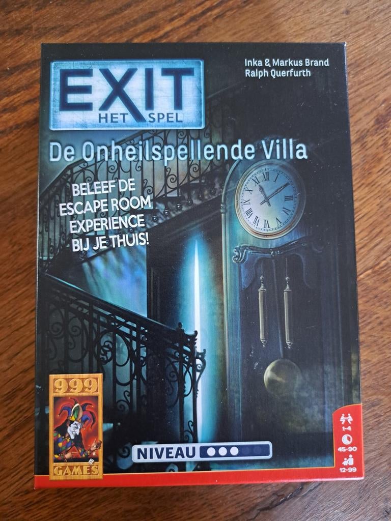 Exit De Onheilspellende Villa - Nieuw in verpakking, Ophalen of Verzenden, Nieuw, 999 Games