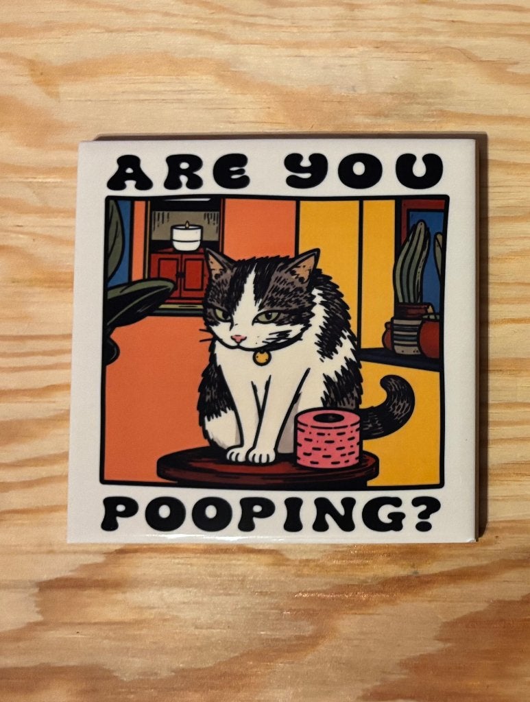 Are you pooping?, Huis en Inrichting, Handgemaakt, Sticker and Style, Sticker and Style, Nieuw