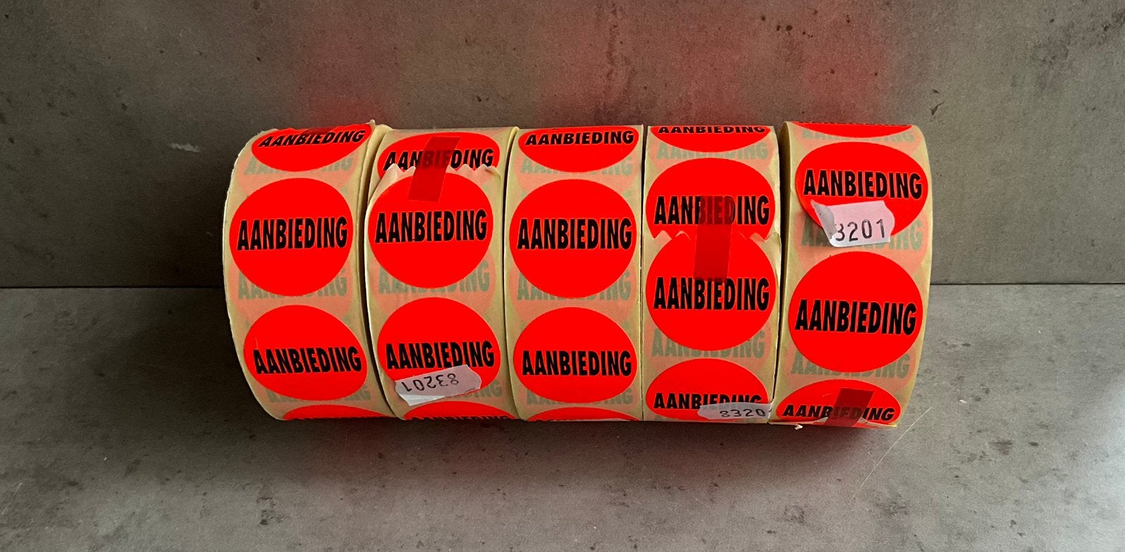 5 rollen aanbieding stickers, Ophalen of Verzenden, Nieuw