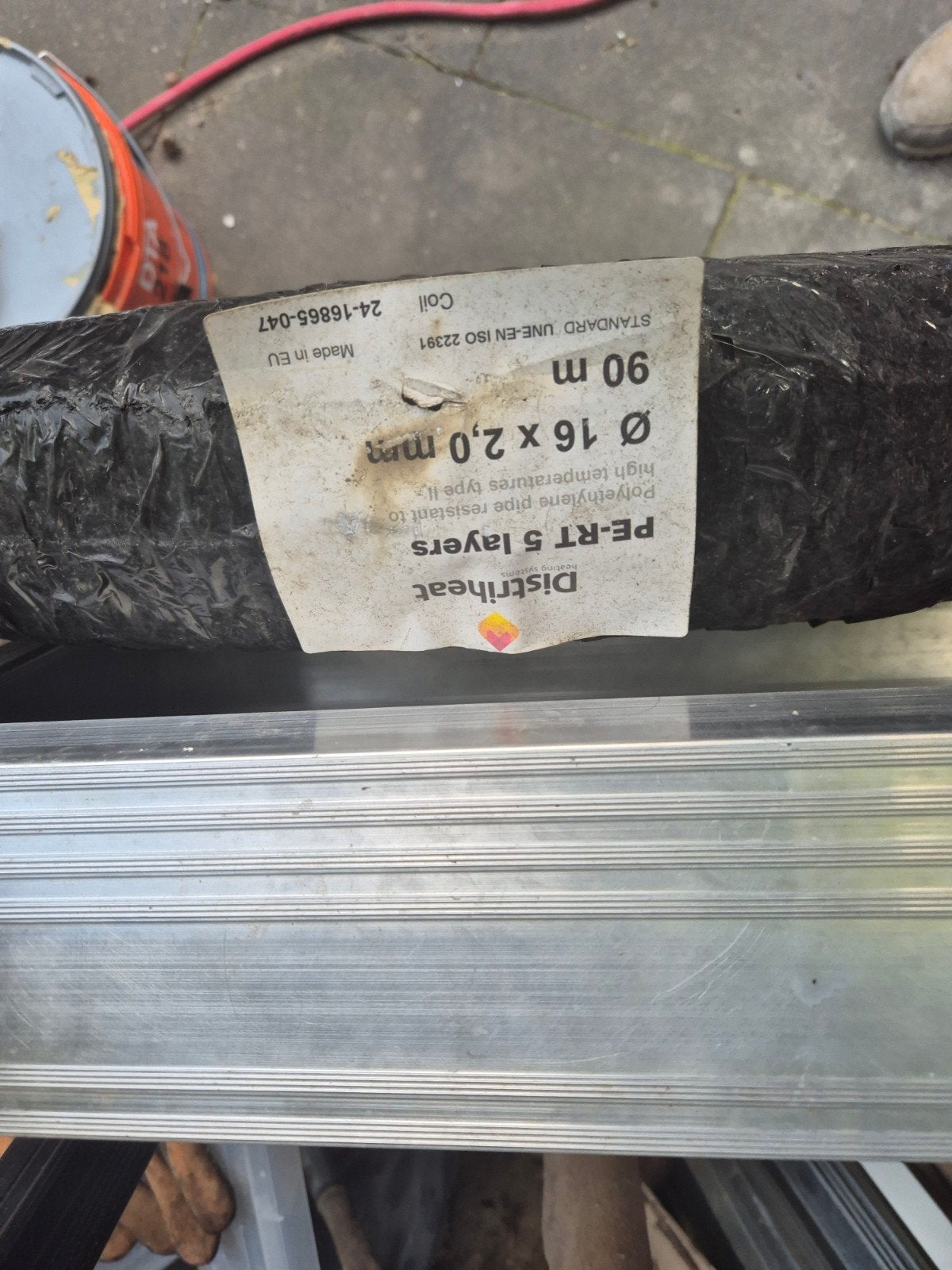 2 x Distriheat PE-RT 5-lagen buis 16x2.0mm, 90m, Ophalen, Pvc, Minder dan 20 mm, 6 meter of meer