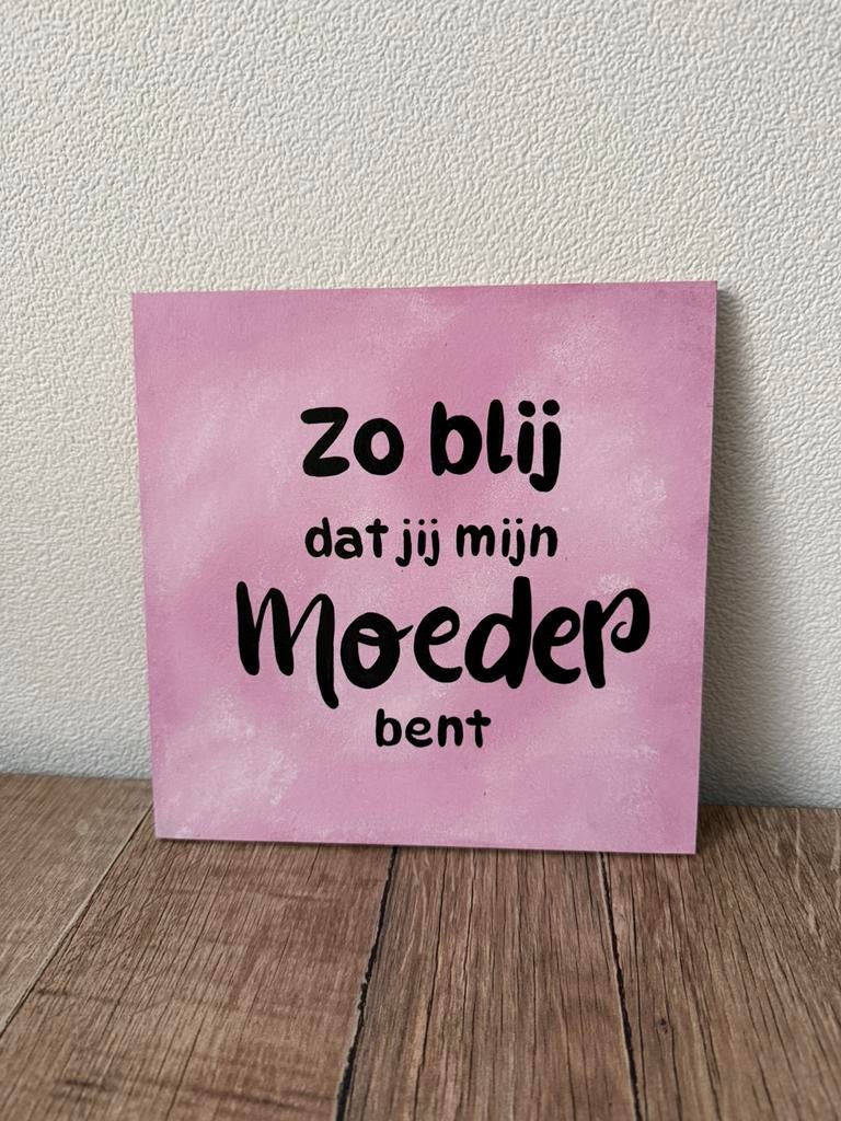 Houten bordje, Ophalen of Verzenden, Nieuw