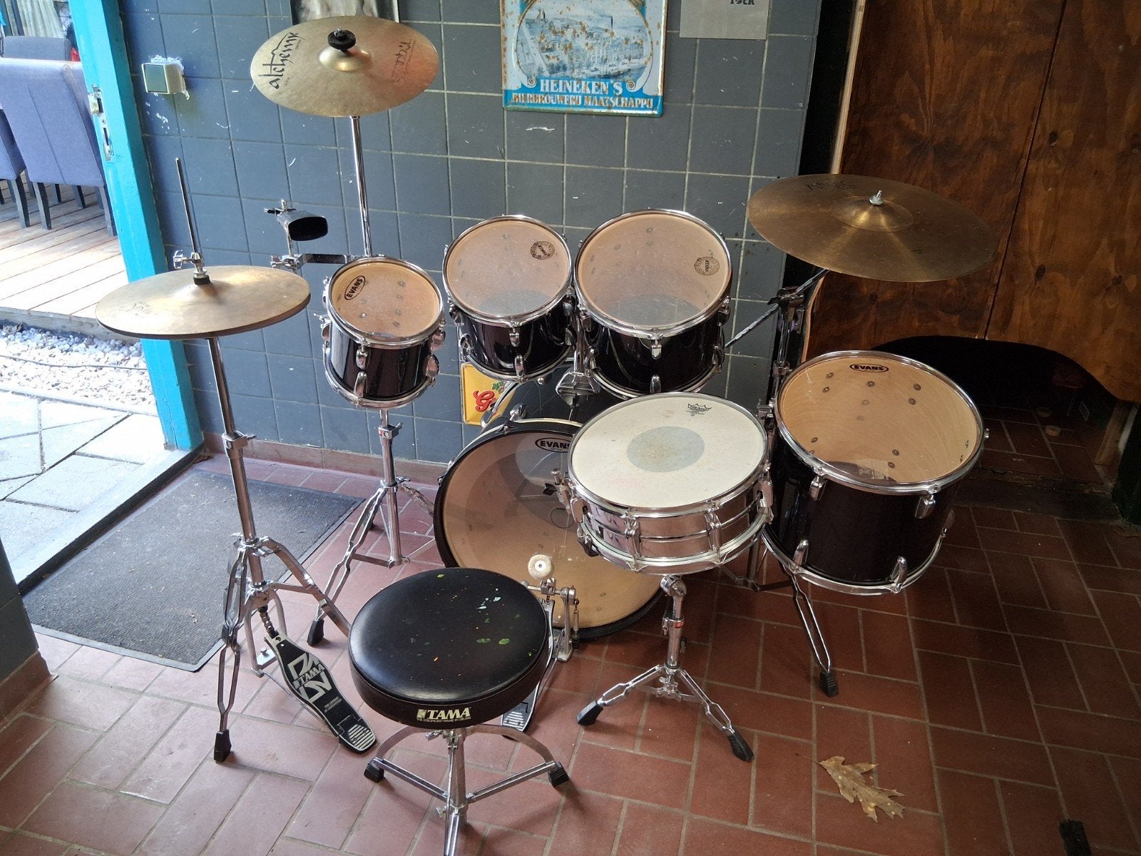 Drumstel, Muziek en Instrumenten, Ophalen, Gebruikt, Tama