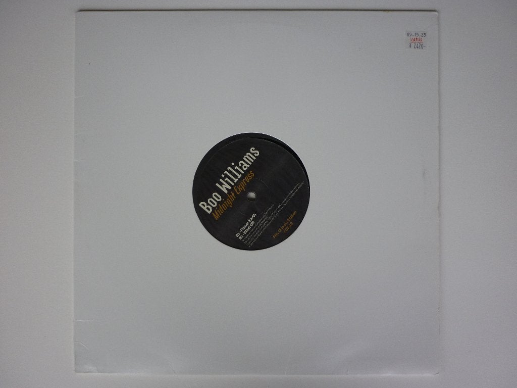 Boo Williams – Midnight Express, Cd's en Dvd's, LP, Gebruikt, Ophalen of Verzenden, Techno