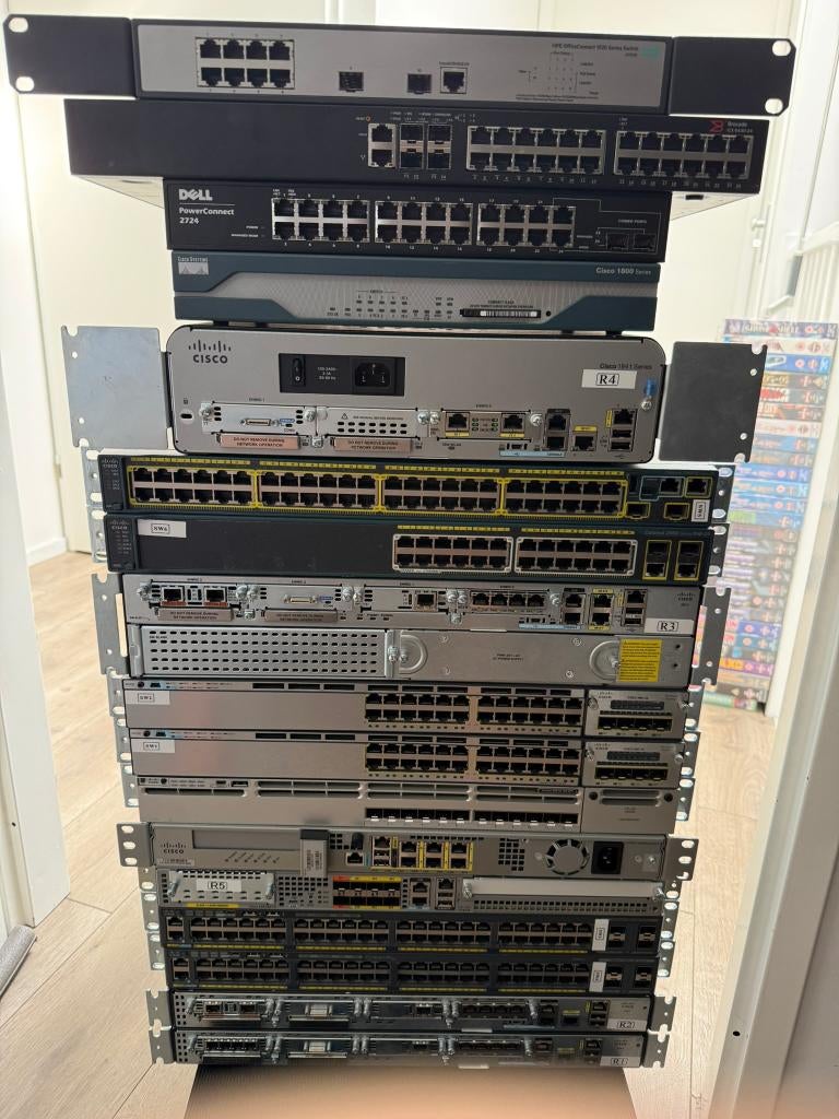 Cisco, Dell, Brocade &HPE Professionele Netwerkapparatuur, Ophalen, Gebruikt