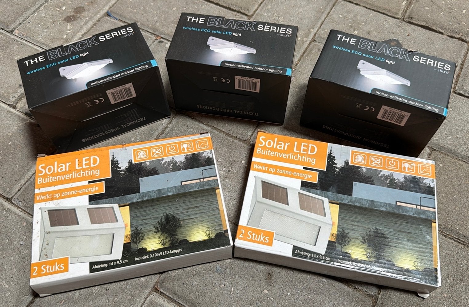 7x solar tuin verlichting, nooit gebruikt, Zonne-energie, Minder dan 50 watt, Wandlamp, Ophalen of Verzenden