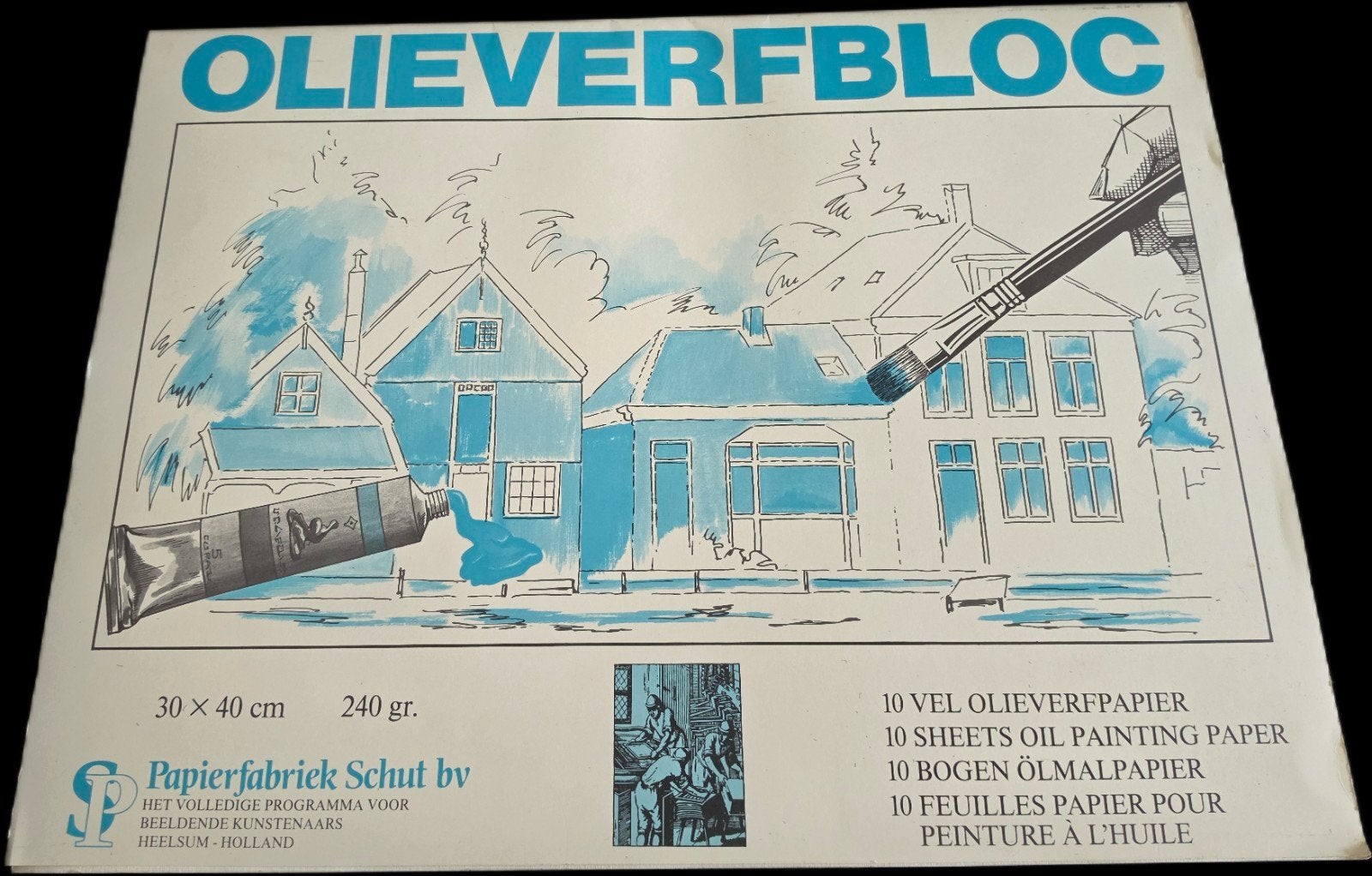Olieverfblok 30x40 cm 240 gr, Ophalen of Verzenden, Nieuw, Overige typen