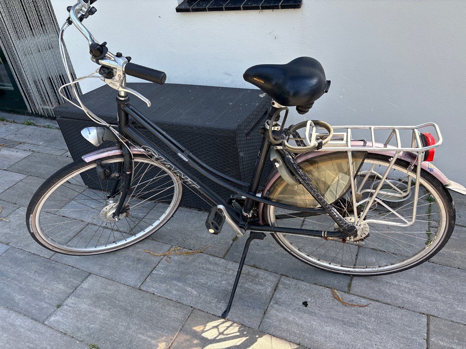 Giant damesfiets met voordrager en versnellingen, Fietsen en Brommers, Fietsen | Dames | Damesfietsen, Ophalen, Velgrem, Versnellingen