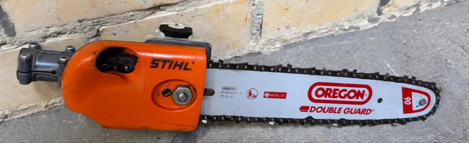 Stihl zaagkop met Oregon zaagblad - Zo goed als nieuw, Ophalen