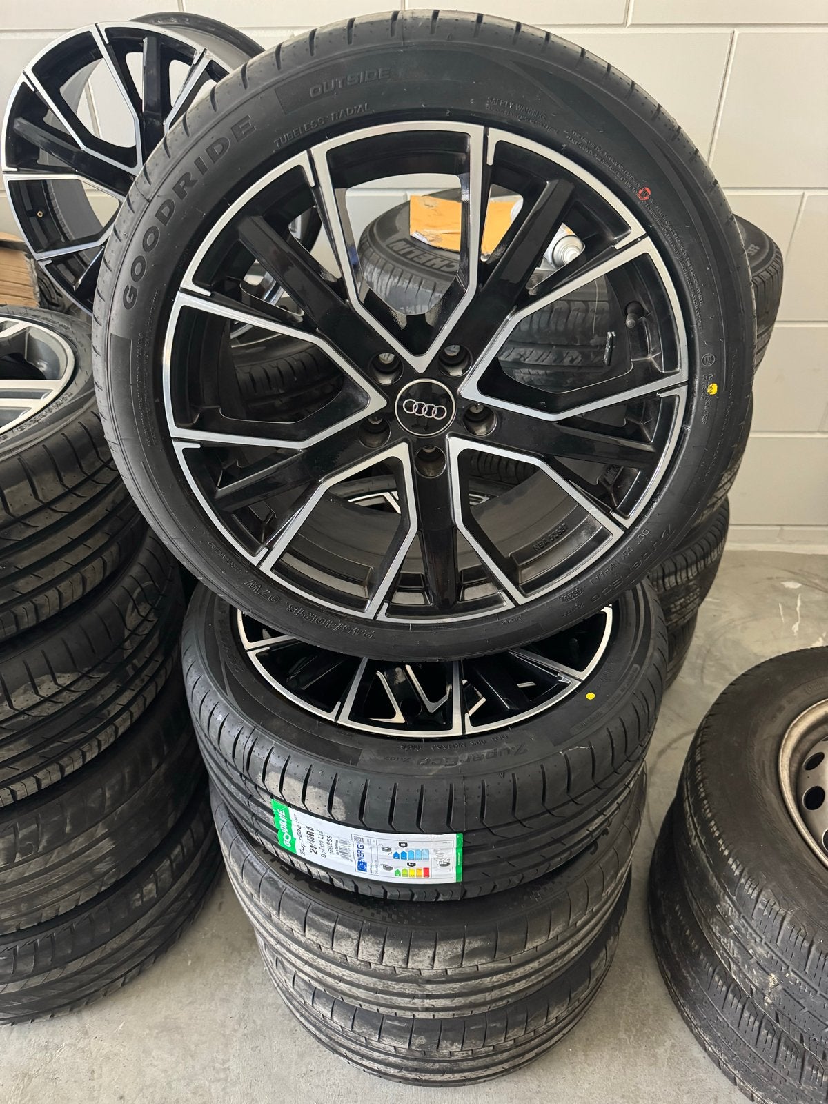 18 inch Audi velgen 5x112 met zomerbanden, 18 inch, 245 mm, Banden en Velgen, Nieuw