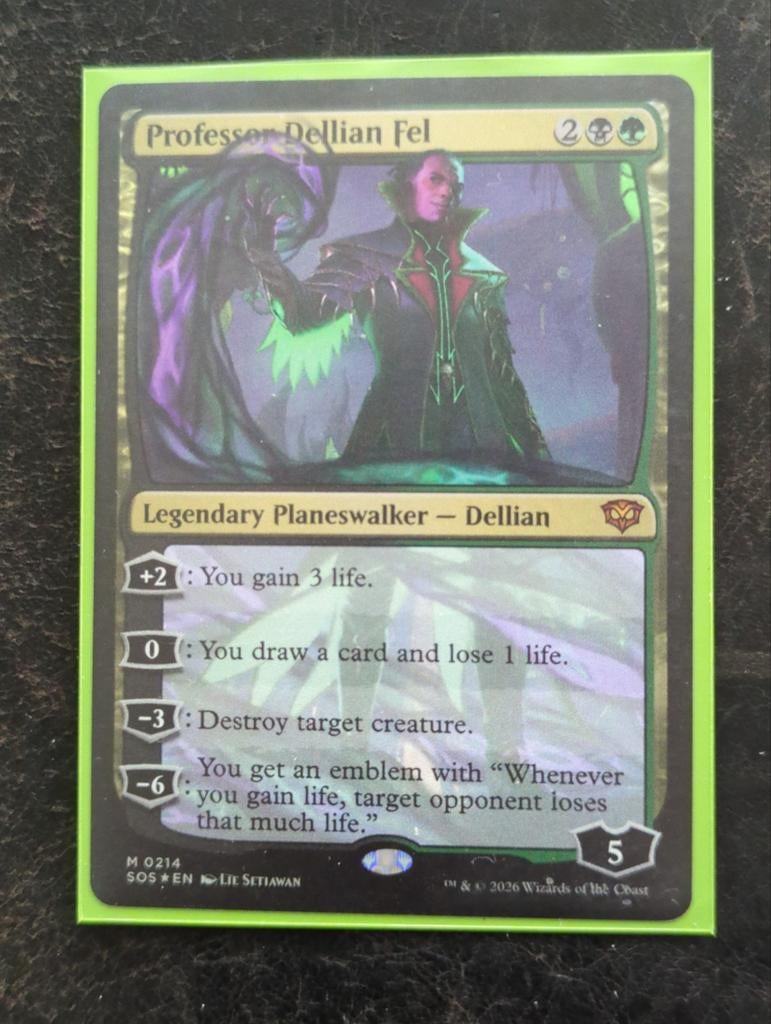 Professor Dellian Fel - Magic: The Gathering Kaart, Hobby en Vrije tijd, Verzamelkaartspellen | Magic the Gathering, Ophalen of Verzenden