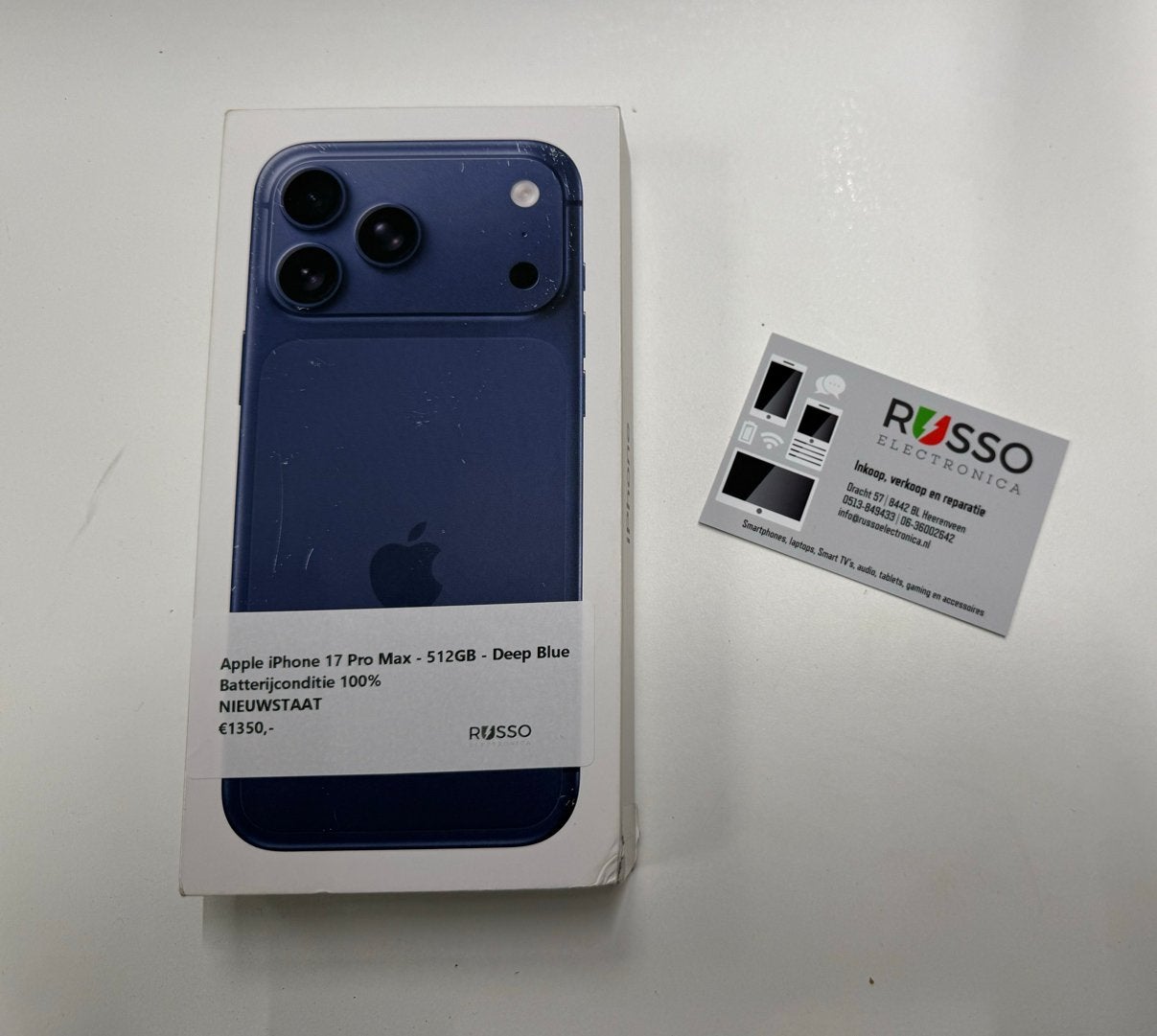 Apple iPhone 17 Pro Max - 512GB - Deep Blue met Garantie, 512 GB, Apple, Apple, Blauw