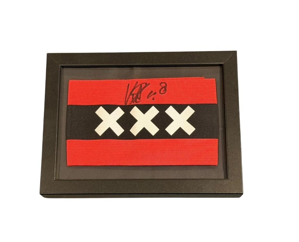 AFC Ajax Kenneth Taylor gesigneerde aanvoedersband, Soccersignings.nl, Overige typen, Nieuw, Ophalen of Verzenden