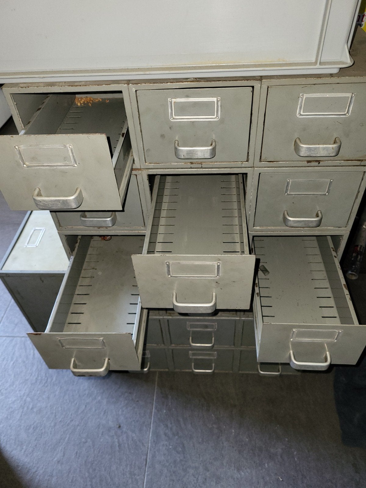 Blok ladenkasten (18 stuks lade), Ophalen, Gebruikt, 50 tot 100 cm, Minder dan 100 cm