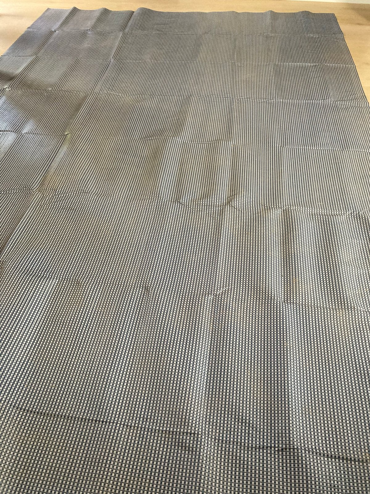 Tenttapijt 2,50x3,85 m blauw grijs - Zo goed als nieuw, Ophalen, Zo goed als nieuw