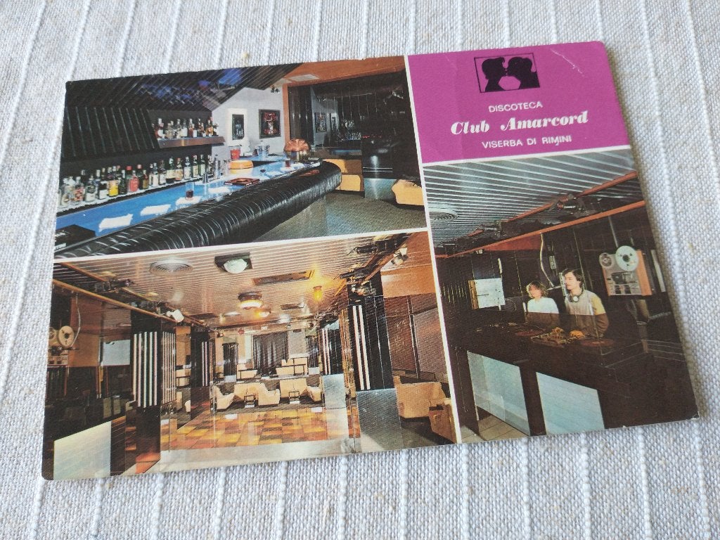 Discoteca Club Amarcord - Viserba di Rimini, Ophalen of Verzenden, 1960 tot 1980, Ongelopen, Italië