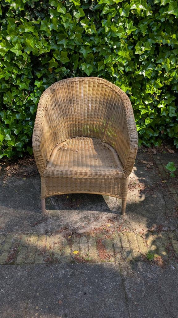 Gratis op te halen | Rotan stoel, kunststof rieten fauteuil, Ophalen, Gebruikt