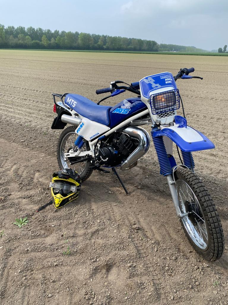 Honda MT5 geel kenteken 70cc uit 1982, Fietsen en Brommers, Ophalen of Verzenden, Gebruikt, Maximaal 45 km/u, MT