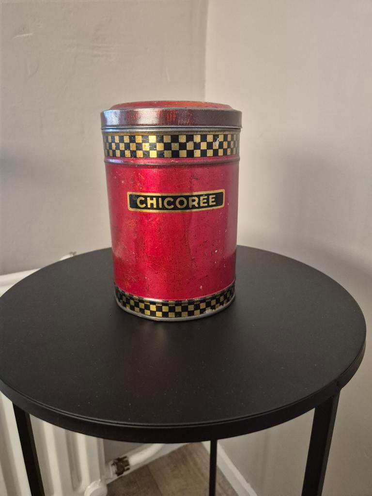 Vintage Frans Chicoree Blik, Ophalen of Verzenden, Gebruikt, Overige, Overige merken