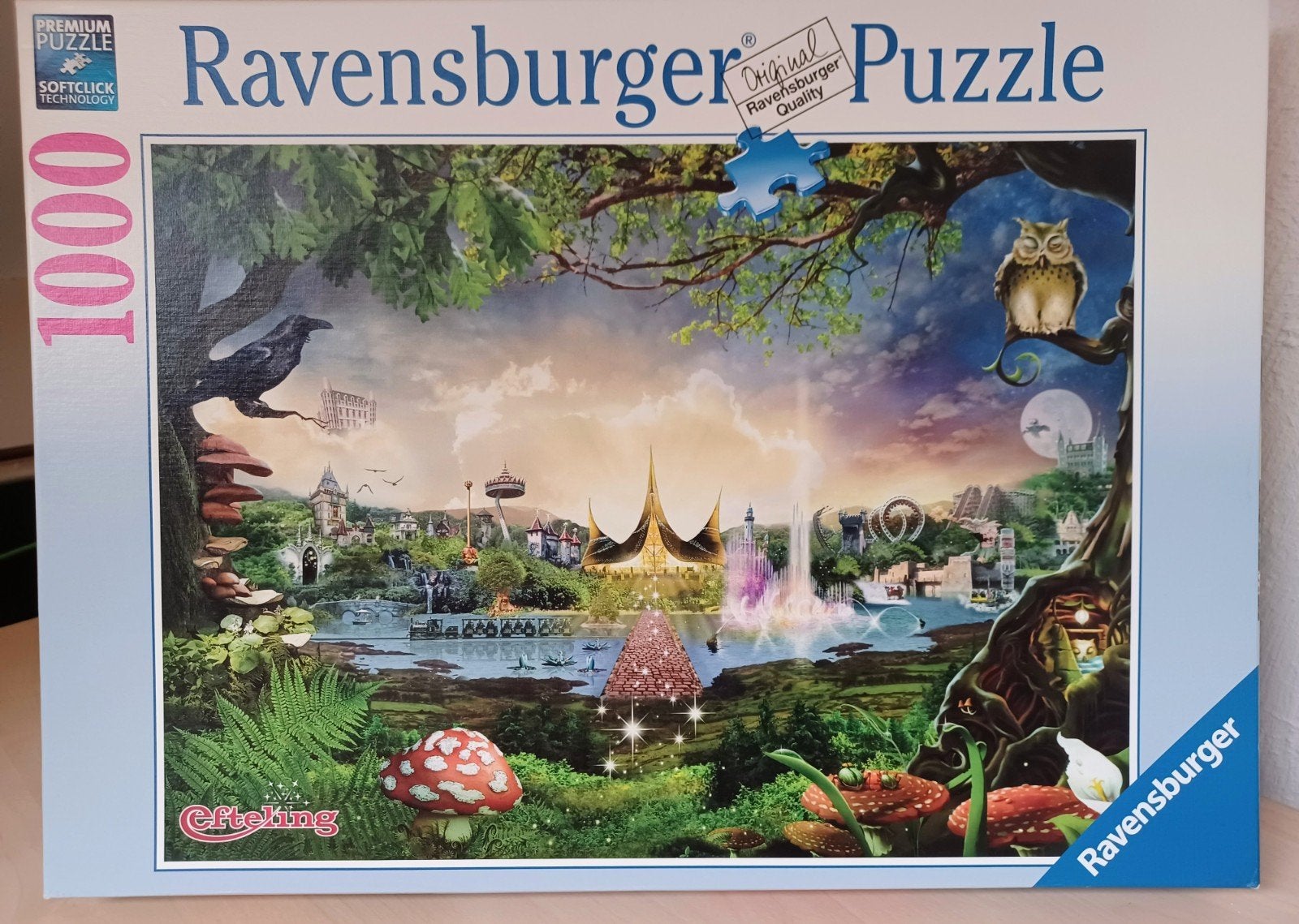 Ravensburger Efteling puzzel Zomereditie Collectors Item!, Ophalen of Verzenden, 500 t/m 1500 stukjes, Zo goed als nieuw, Legpuzzel
