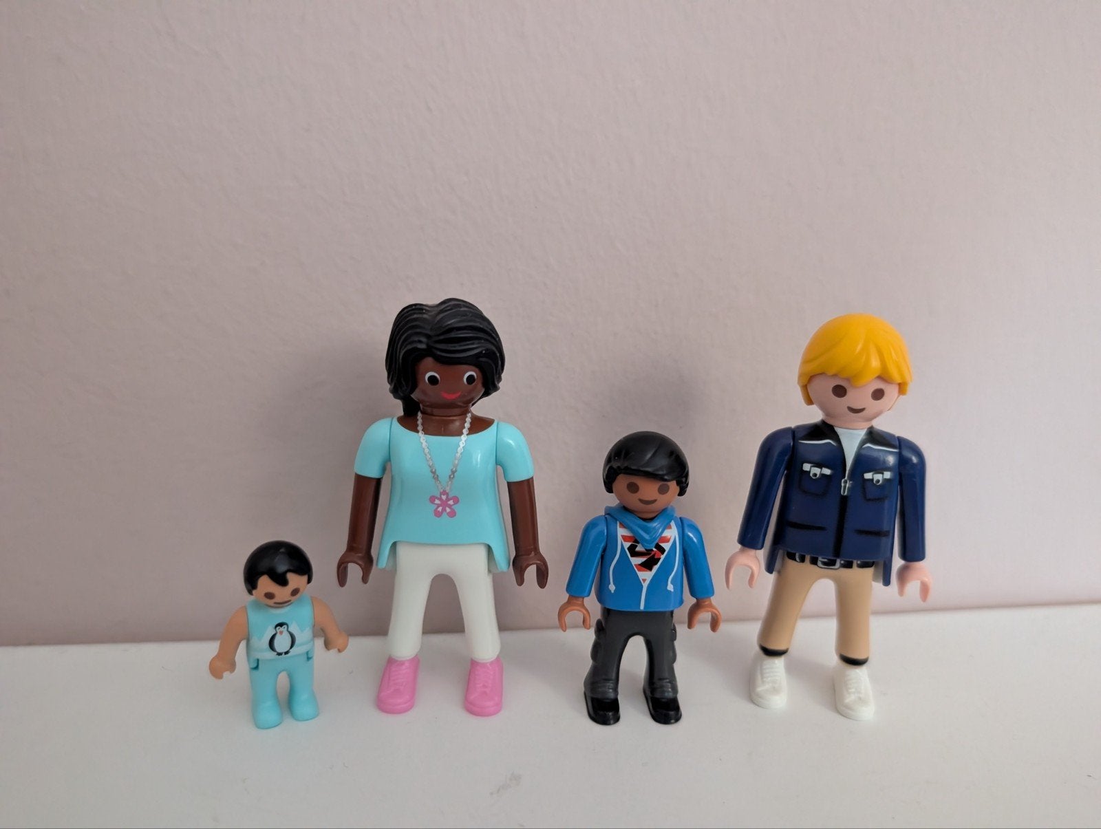 Playmobil getint gezin, poppetjes, baby, Ophalen of Verzenden, Nieuw