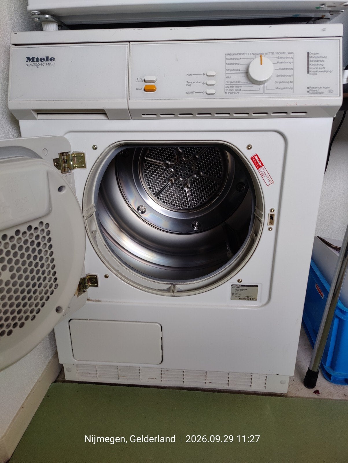 Miele T495C Condensdroger - Gebruikt, Goede Staat, Ophalen, Gebruikt, 4 tot 6 kg, Voorlader
