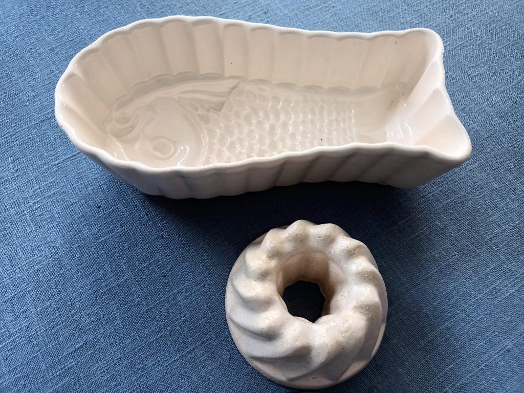 bakvorm cake en vis, Huis en Inrichting, Ophalen, Steen/keramiek