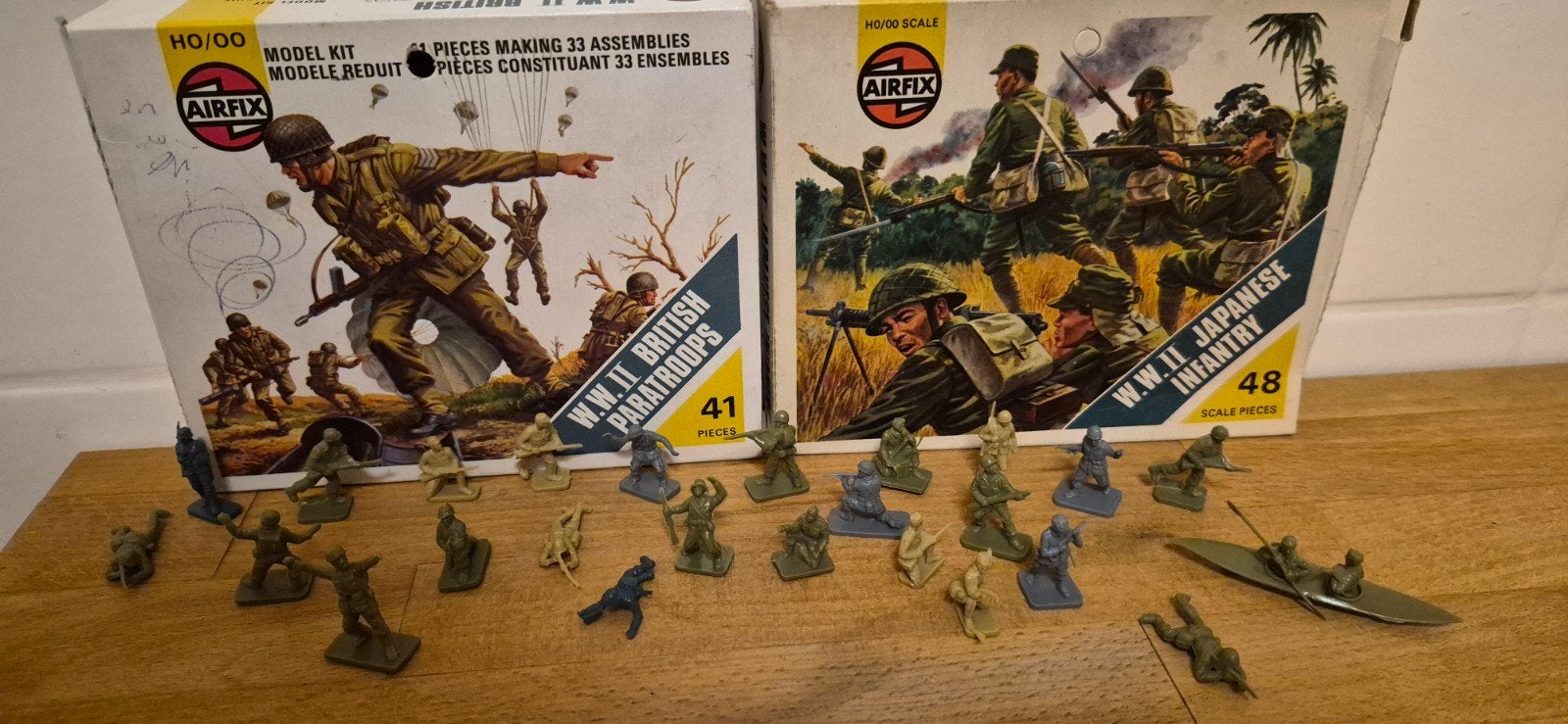 Airfix WO II Britse Paratroopers & Japanse Infanterie, Ophalen of Verzenden, Gebruikt