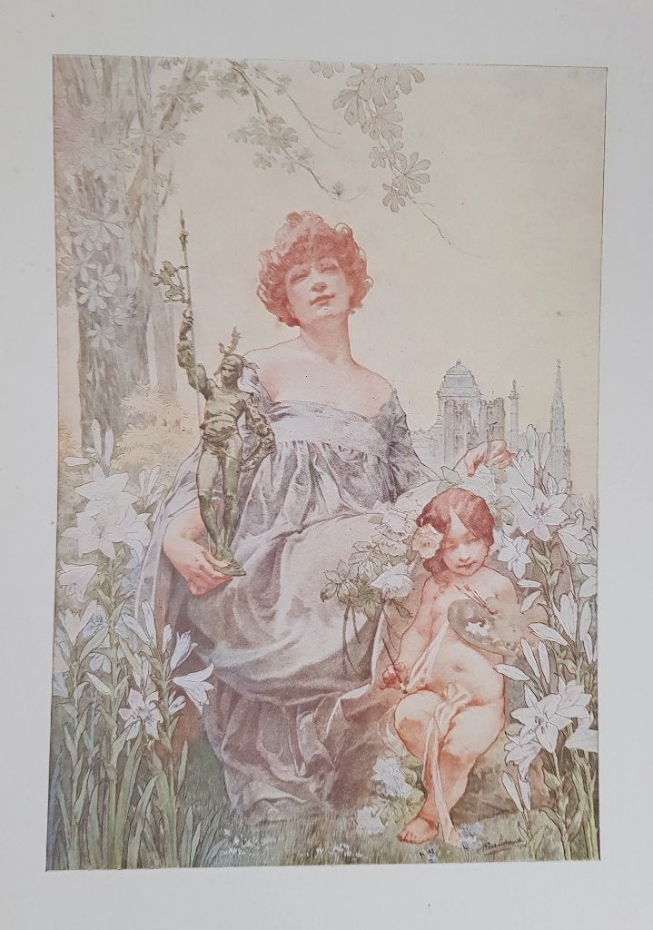 Privat Livemont - druk., Antiek en Kunst, Kunst | Litho's en Zeefdrukken, Personages en Fantasiefiguren, Origineel, Ophalen of Verzenden