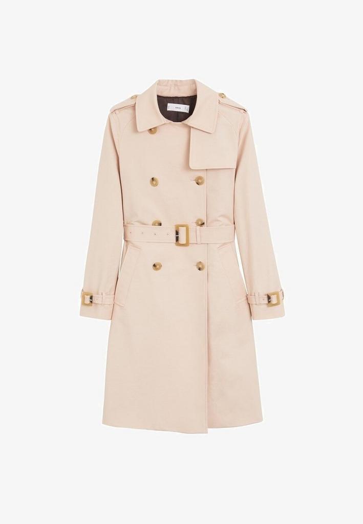 Rose trenchcoat Mango S, Ophalen of Verzenden, Zo goed als nieuw, Maat 36 (S), Roze