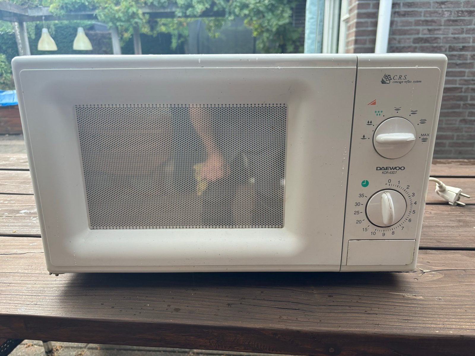 Daewoo KOR 63D7 magnetron, Ophalen of Verzenden, Draaiplateau, Vrijstaand, Magnetron