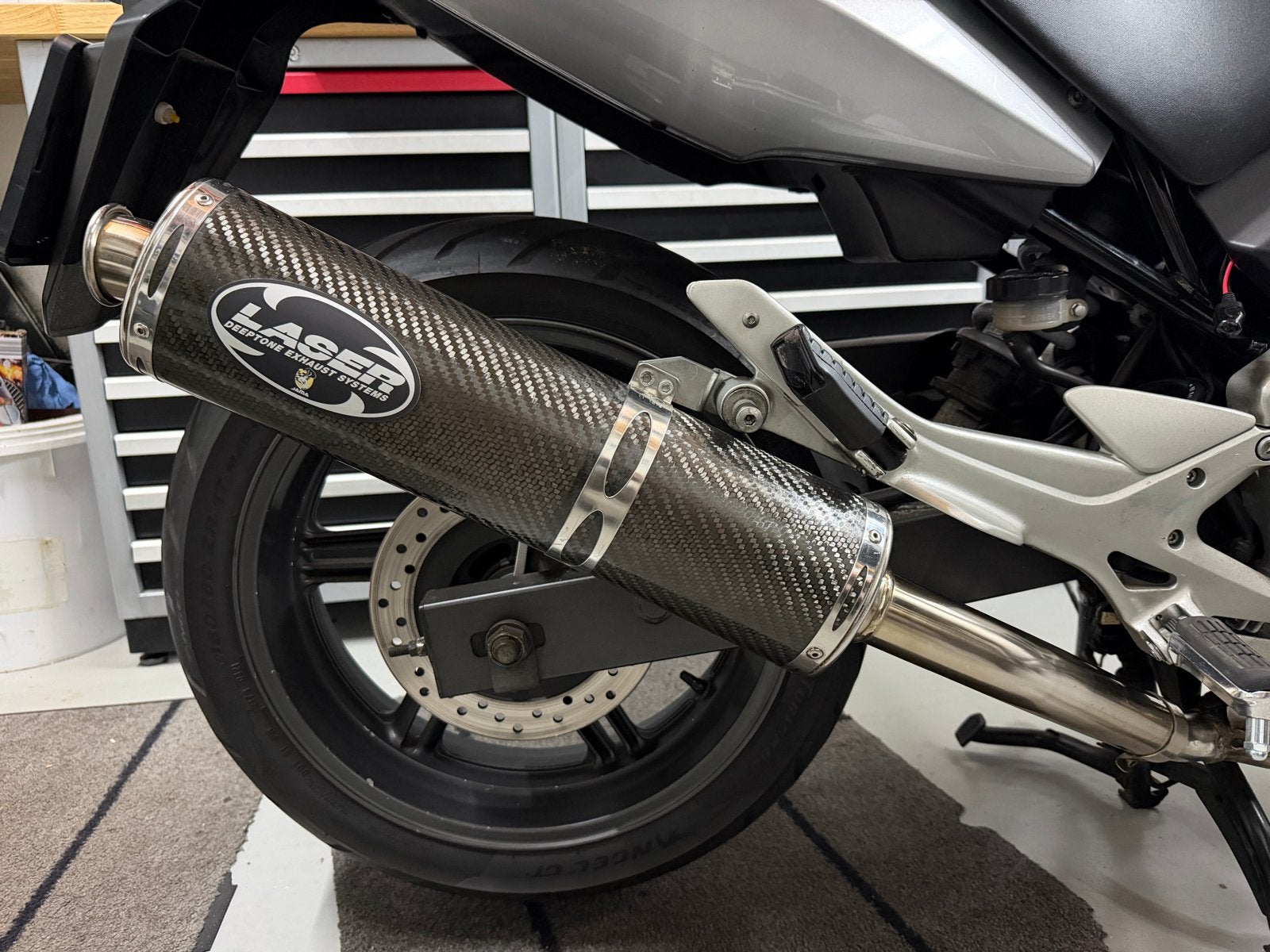 Laser X-Treme uitlaatdemper voor Honda CBF, Motoren, Ophalen, Gebruikt