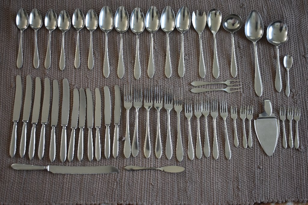 Gero Zilmeta 718 Puntfilet Wals bestekset 6 persoons kartels, Ophalen of Verzenden