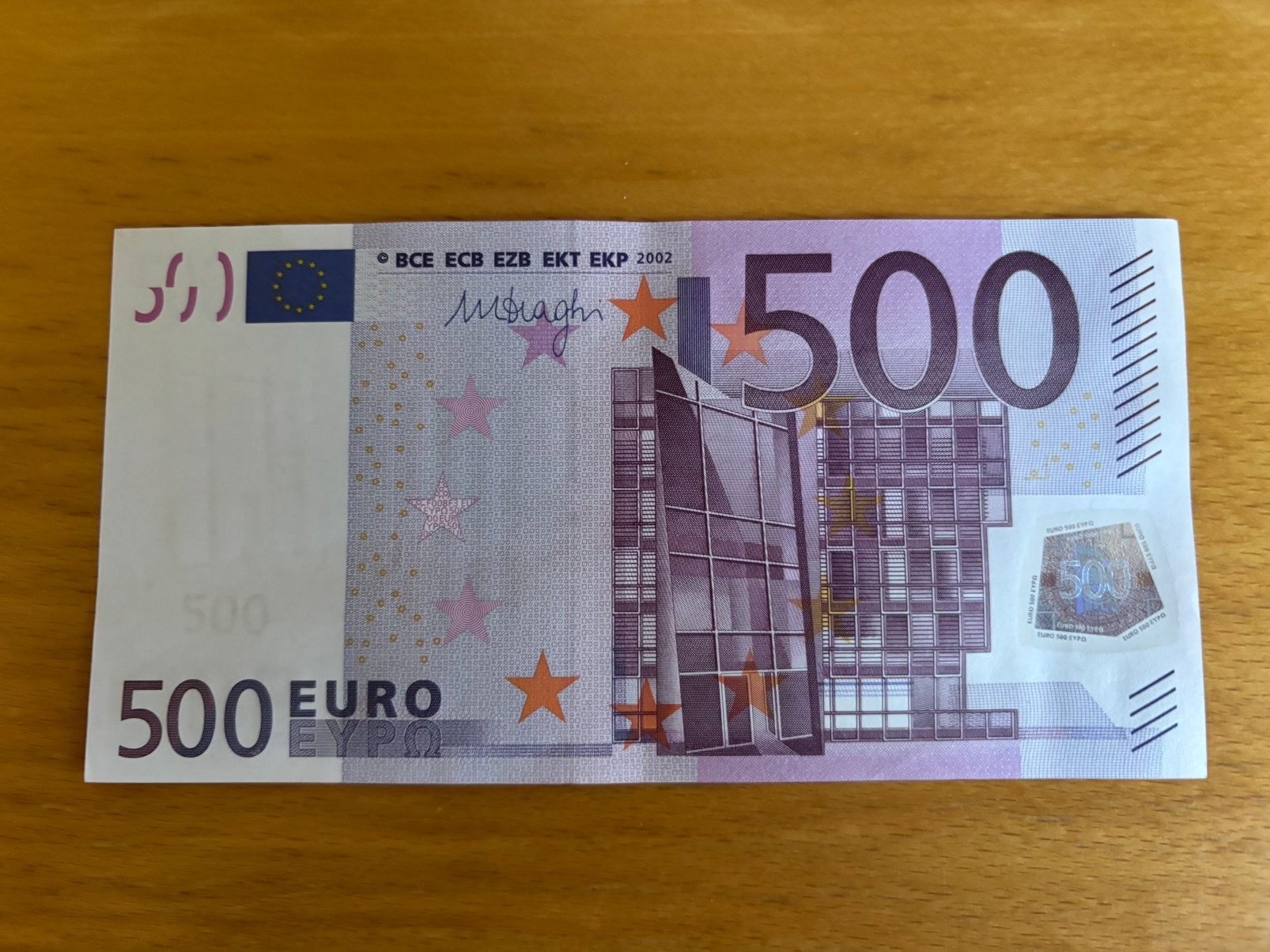 € 500 Euro Biljet 2002 in hoge kwaliteit, Postzegels en Munten, Bankbiljetten | Europa | Eurobiljetten, Ophalen of Verzenden, Oostenrijk