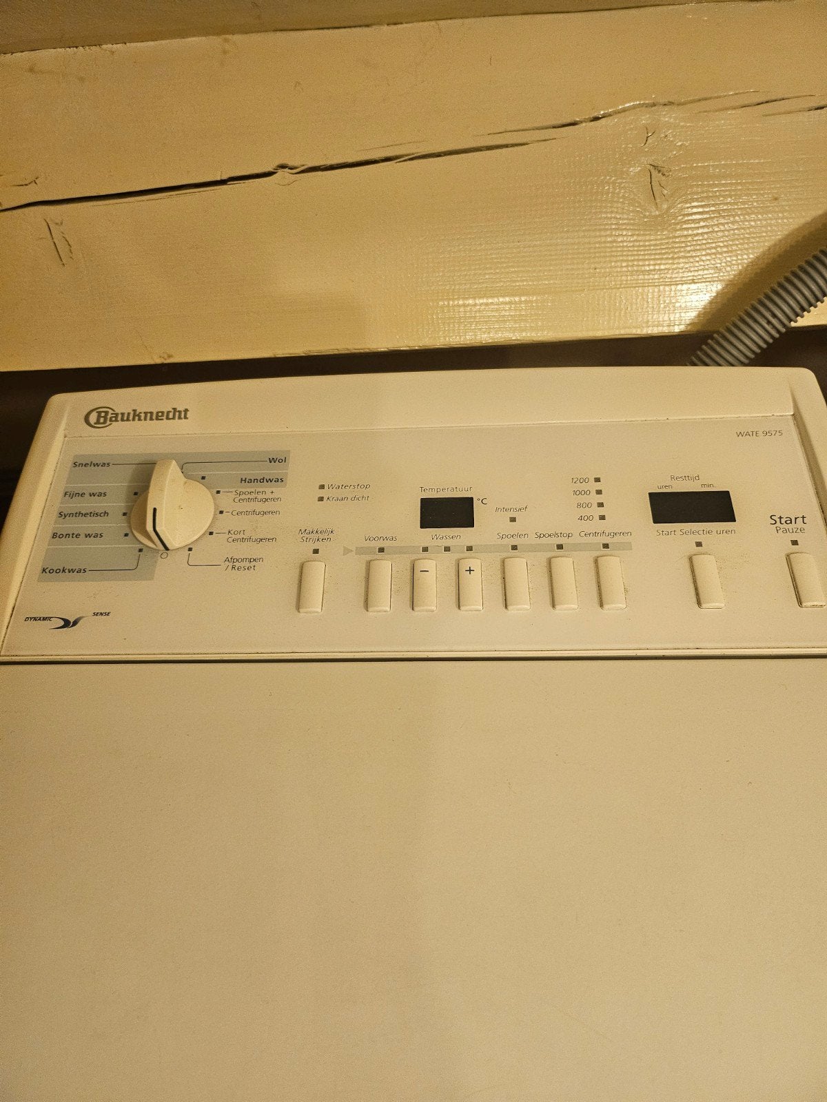 Mooie Bauknecht smalle bovenlader - Werkt perfect!, Witgoed en Apparatuur, Ophalen, 1200 tot 1600 toeren, Gebruikt, Bovenlader