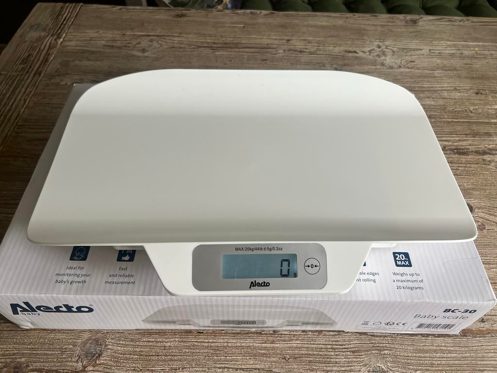 Alecto BC-30 Babyweegschaal met draagtas, Ophalen of Verzenden, Zo goed als nieuw