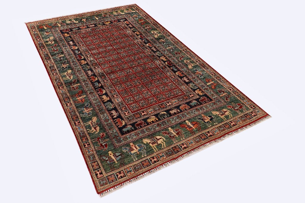 Pazyryk Afghanistan 295x196 cm | Van €4.750 Nu €2.750, Huis en Inrichting, Ophalen, 200 cm of meer, Uniek Pazyryk tapijt met 42% korting door winkelopheffing