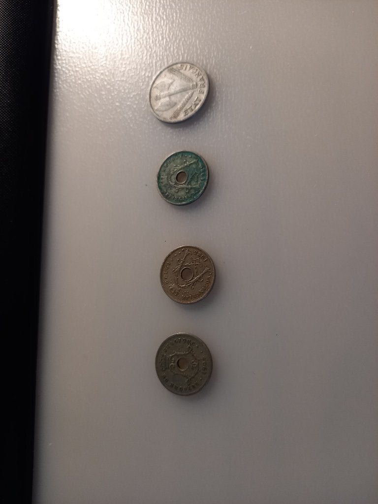 5 centieme belgië 1904, 1920, 1925 en 1 franc 1943, Postzegels en Munten, Munten | België, Ophalen of Verzenden, Losse munt